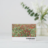 Carte De Visite Lit de tulipes (Debout devant)