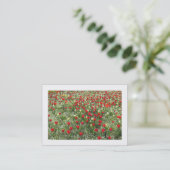Carte De Visite Lit de tulipes (Bordé) (Debout devant)
