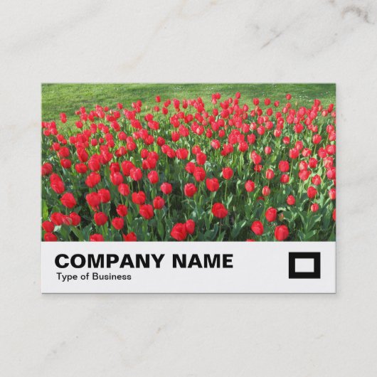 Carte De Visite Lit des Tulipes rouges 01 (Devant)