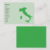 Carte De Visite L'Italie - potelée (Devant / Derrière)