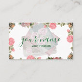 Carte De Visite Literary Folded Business Card Design (Dos)