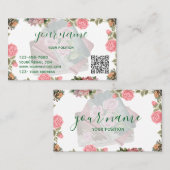 Carte De Visite Literary Folded Business Card Design (Devant / Derrière)