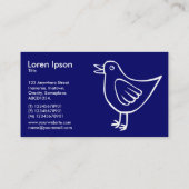 Carte De Visite Little Bird 05 - Deep Navy (Dos)