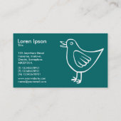 Carte De Visite Little Bird 05 - Moss Green (Dos)