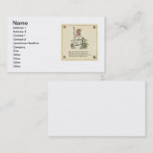 Carte De Visite Little Bo-Peep : Pépinière classique Kate Greenawa (Devant / Derrière)