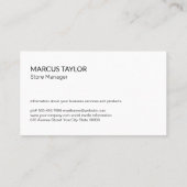 Carte De Visite Livraison alimentaire | Services en ligne (Dos)