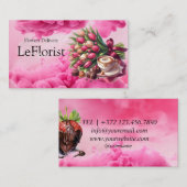 Carte De Visite Livraison de fleurs (Devant / Derrière)