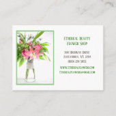 Carte De Visite Livraison de fleurs blanches (Devant)