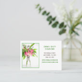 Carte De Visite Livraison de fleurs blanches (Debout devant)