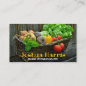 Carte De Visite Livraison de légumes biologiques (Devant)