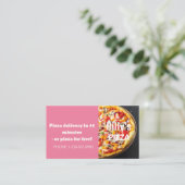 Carte De Visite Livraison de pizza Offre de remise (Debout devant)