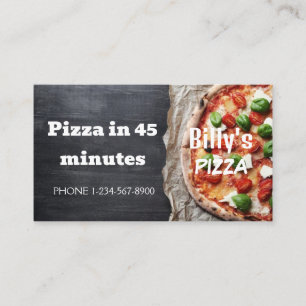 Carte De Visite Livraison de pizza Offre de remise