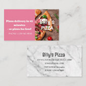 Carte De Visite Livraison de pizza Offre de remise (Devant / Derrière)