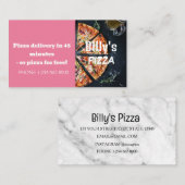 Carte De Visite Livraison de pizza Offre de remise (Devant / Derrière)