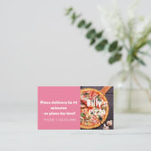 Carte De Visite Livraison de pizza Offre de remise (Debout devant)