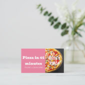 Carte De Visite Livraison de pizza Offre de remise (Debout devant)
