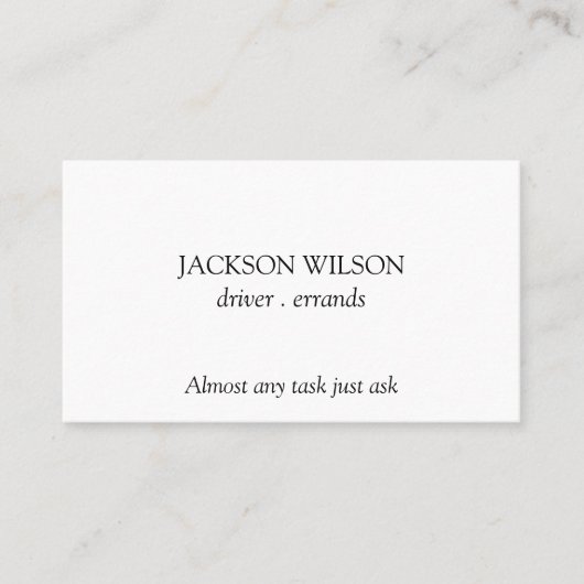 Carte De Visite Livraison des pilotes (Devant)