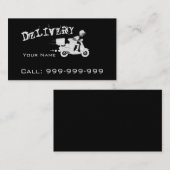 Carte De Visite Livraison élégante (Devant / Derrière)