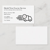 Carte De Visite Livraison Et Courrier De Forfait (Devant / Derrière)