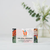 Carte De Visite Livraison Express | Logo du transporteur (Debout devant)