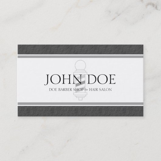 Carte De Visite Livre blanc de frontière gris-foncé de (Devant)