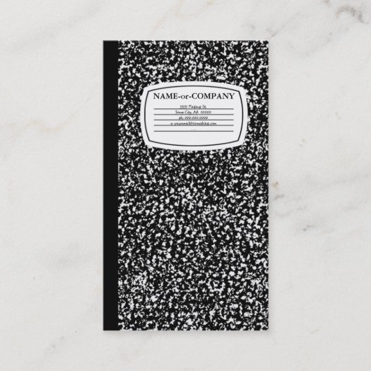 Carte De Visite livre de composition (Devant)