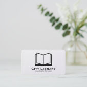 Carte De Visite Livre ouvert (Debout devant)