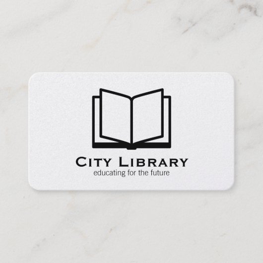 Carte De Visite Livre ouvert (Devant)