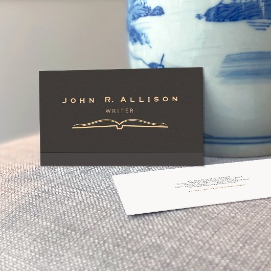 Carte De Visite Livre ouvert Éducation et enseignement