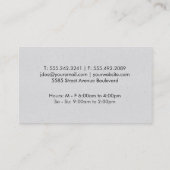 Carte De Visite Livre ouvert (texture grise) (Dos)