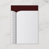 Carte De Visite Livre ouvert (vertical) - Dark Brown 330000 (Dos)