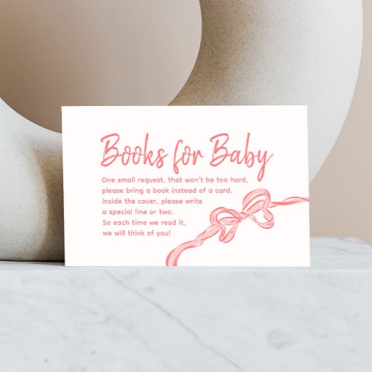 Carte De Visite Livres de Baby shower pour bébé avec plan à main