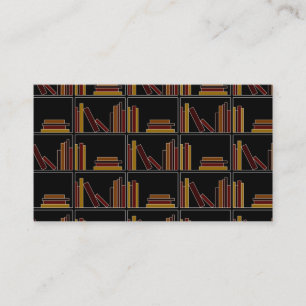 Carte De Visite Livres de couleur de brun, de Bourgogne et de