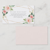 Carte De Visite Livres de romance du printemps géométrique pour ca (Devant / Derrière)