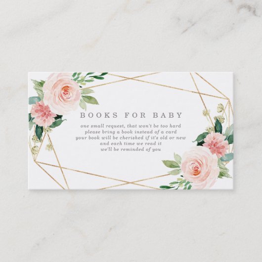 Carte De Visite Livres de romance du printemps géométrique pour ca (Devant)