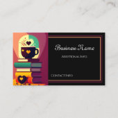 Carte De Visite Livres Et Café (Devant)