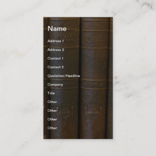 Carte De Visite Livres Iowa