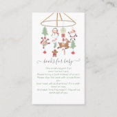 Carte De Visite Livres mobiles de Noël pour bébé (Devant)