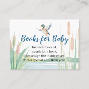 Carte De Visite Livres pour bébé pour la fête de naissance de cana