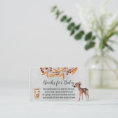 Carte De Visite Livres Pour Enfants/Déchets Raffles Animaux Bois (Debout devant)