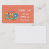 Carte De Visite Livres pour enfants Librairie pour enfants et joue (Devant / Derrière)