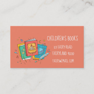 Carte De Visite Livres pour enfants Librairie pour enfants et joue