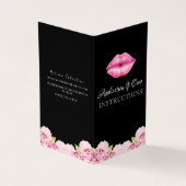 Carte De Visite Livret d'instructions d'application de Lipsense (Extérieur)