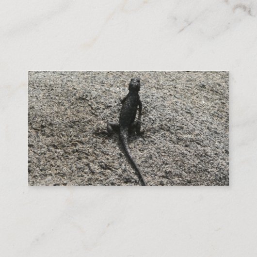 Carte De Visite Lizard noir (Dos)
