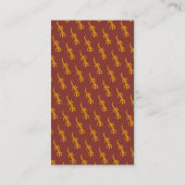 Carte De Visite Lizard tribal Orange (Dos)