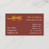 Carte De Visite Lizard tribal Orange (Devant)