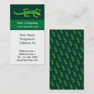 Carte De Visite Lizard vert