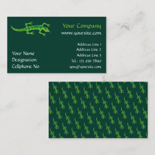 Carte De Visite Lizard vert