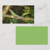 Carte De Visite Lizard vert jamaïcain (Devant / Derrière)