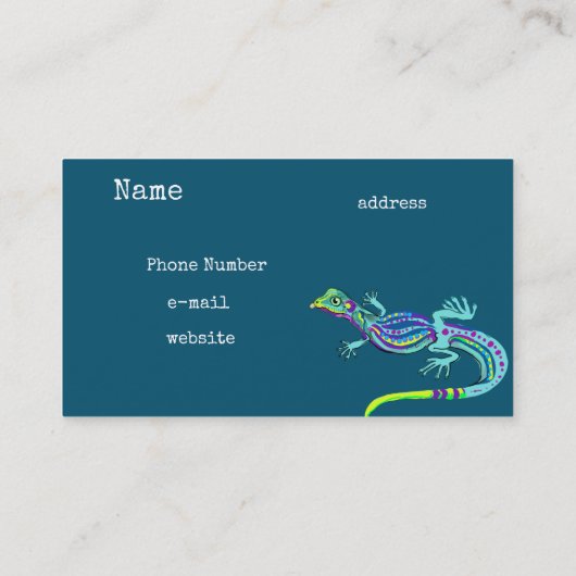 Carte De Visite Lizards bizarres (Dos)